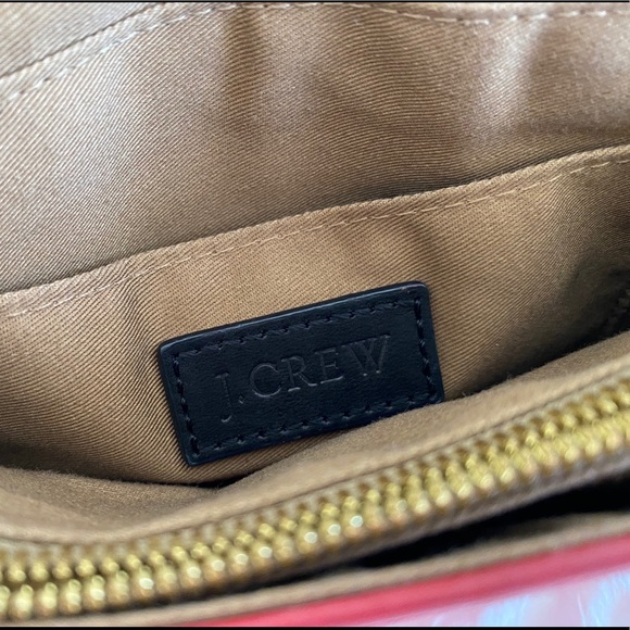 J Crew Red Leather Crossbody Bag - Picture 4 of 6